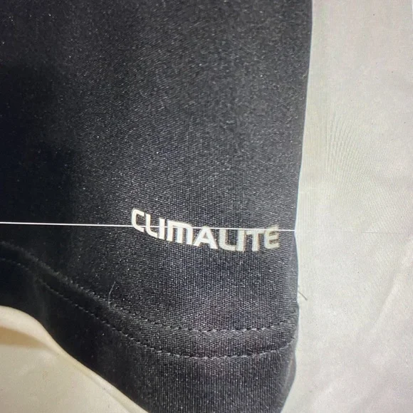 Adidas climate Athletic shirt black with white stripes size Small - Picture 4 of 6